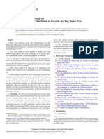 Flash Point and Fire Point of Liquids by Tag Open-Cup Apparatus