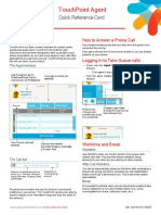 TouchPoint Quick Reference Card