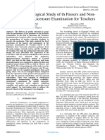 A Phenomenological Study of TH Passers and NonPassers in The Licensure Examination For Teachers