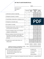 Patient Health Questionnaire (Phq-9) : Date: Name