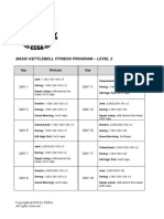 Basic Kettlebell Fitness Program - Level 2: Day Workout Day Workout