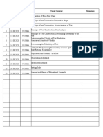 Sl. No. Date Time Topic Covered Signature