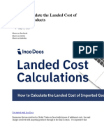 How To Calculate The Landed Cost of Imported Products