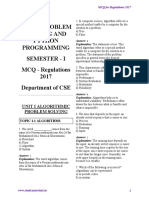 GE8151 Problem Solving and Python Programming MCQ