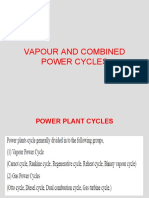 Vapour and Combined Power Cycles