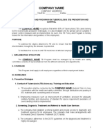 Tuberculosis (TB) Prevention and Control Workplace Policy and Program