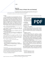 Tear Resistance (Graves Tear) of Plastic Film and Sheeting: Standard Test Method For