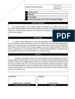 Form - Case Analysis Essay A Better Alternative For The Youth of Barangay Maligalig