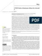 Metals: The Advancement of 7XXX Series Aluminum Alloys For Aircraft Structures: A Review