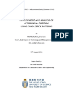 Development and Analysis of A Trading Algorithm Using Candlestick Patterns