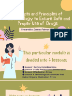 Concepts and Principles of Pharmacology To Ensure Safe and Proper Use of Drugs