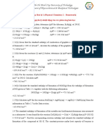 Bài tập Hoá lý 1 (Physical Chemistry 1 - Homework)