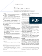 Silica in Refuse-Derived Fuel (RDF) and RDF Ash: Standard Test Method For