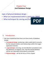 Physical Database Design: Chapter Four