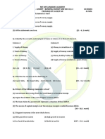 12th CBSE Money Banking, Budget, Indian Economy ch.1-3 MCQ