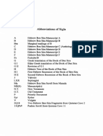 Abbreviations of Sigla