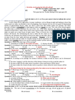 Read The Following Passage and Mark The Letter A, B, C, or D On Your Answer Sheet To Indicate The Correct Answer To Each of The Questions From