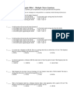 The Doppler Effect - Multiple Choice Questions