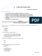 Computer Science Class 12 Sample Question Paper - 1