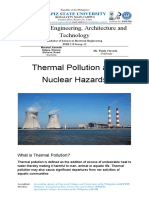 Thermal Pollution and Nuclear Hazards: College of Engineering, Architecture and Technology