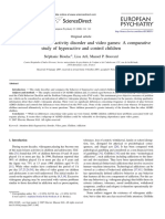 Attention Deficit/hyperactivity Disorder and Video Games: A Comparative Study of Hyperactive and Control Children