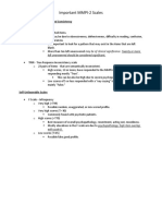 Important MMPI-2 Scales