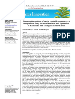 Consumption Pattern of Exotic Vegetable Consumers: A Comparative Study Between Dharwad and Hyderabad of Karnataka and Telangana States of India