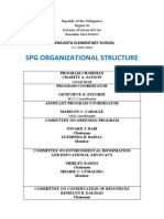 Organizational Structure For SPG