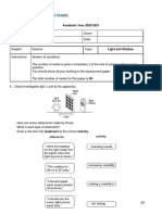 P5A Science HBL CA2 Assessment 2