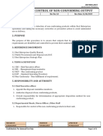 03 Procedure For Control of Non-Conforming Output