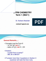 STPM Chemistry Term 1 (962/1) : Dr. Norbani Abdullah