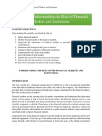 Module 5 - Understanding The Role of Financial Markets and Institutions