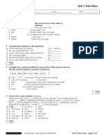 Unit 5 - Extra Test, Customisable