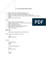 Unit 4 - Server Side Programming