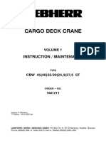 Cargo Deck Crane Volume 1 Instruction - Maintenance Type CBW 45 (40) 32 - 20 (24,4) 27,5 ST Order No.