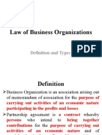 Law of Business Organizations