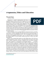 Pragmatism, Ethics and Education