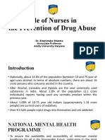 Role of Nurse in Prevention of DRUG Abuse