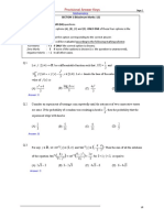 Paper2 Provisional Answer Keys