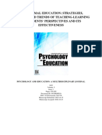 New Normal Education: Strategies, Methods, and Trends of Teaching-Learning On Students' Perspectives and Its Effectiveness