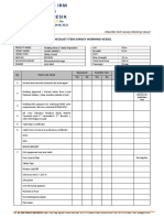 Checklist Item Survey Working Vessel