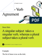 Lesson 1 Subject Verb Agreement