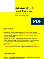 2 The Admissibility & Relevant Evidence