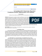 Social Emotional Learning in ELT Classrooms: Theoretical Foundations, Benefits, Implementation, and Challenges 