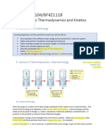 5 Internal Energy and First Law of Thermodynamics