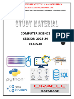 XI-CS Study Material 2023-24