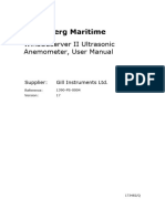 Kongsberg Maritime: Windobserver Ii Ultrasonic Anemometer, User Manual