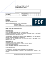 SE1 - Biology - Final Exam 2021