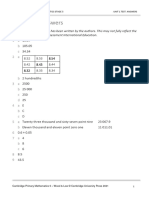 Prim Maths 5 2ed TR Unit Test Answers