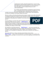 Qualitative Dissertation Proposal Format